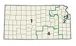 Congresdistricten van Kansas vanaf 2003
