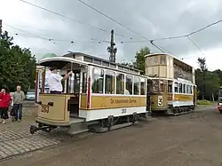 Tramstel DKS 283 (bouwjaar 1872) + KS 22 (bouwjaar 1900).