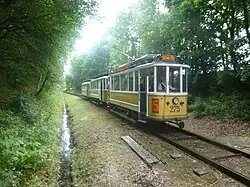 Tramstel KS 275 + 1253 + 1460 bij de halte Flemmingsminde.