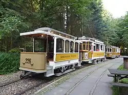 Bijwagen KS 226 (bouwjaar 1897) en motorwagen KS 567 (bouwjaar 1907).
