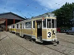 Vierassig tramstel KS 575 (bouwjaar 1938) + 1578 (bouwjaar 1941).