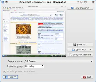 KSnapshot 0.8.1 op KDE 4.1