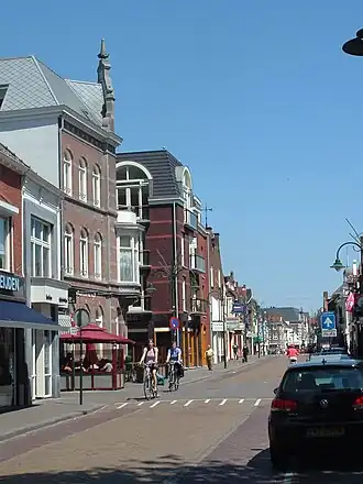 De westelijke kijk op de Kaaistraat