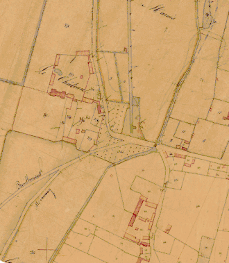 Animatie Bouillancourt, Napoleontische kadasterkaart 1820 - 2023