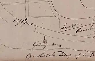 De gevangentoren, een restant van kasteel Biervliet