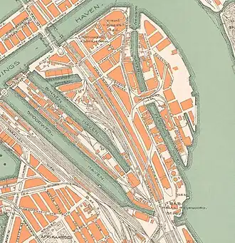 Raccordement Handelsterrein Buiten op de kaart