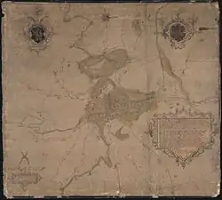 File:Kaart van Gent en omgeving tot aan de mijlpalen, Jan de Buck en François Horenbault, 1592.jpg