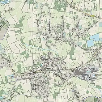 Kaart van Laarne