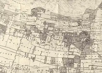 Op de kaart van 1839