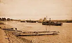 Kabelpont Nieuwe Veer Kinderdijk, 1880