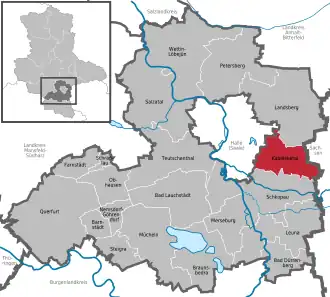 Kaart van Kabelsketal