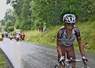 Blel Kadri rijdt weg van Sylvain Chavanel