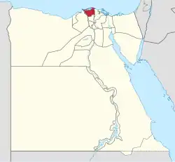 Kaart van Kafr el Sheikh