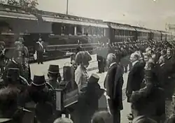 Aankomst van Keizer Franz Joseph I in 1909.