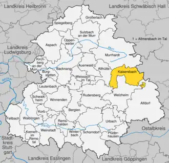 Kaart van Kaisersbach