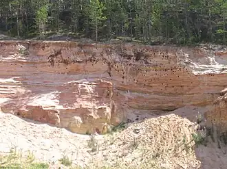 Zilverzandafgraving bij Piusa