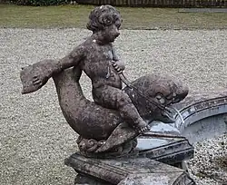 Detail van de fontein