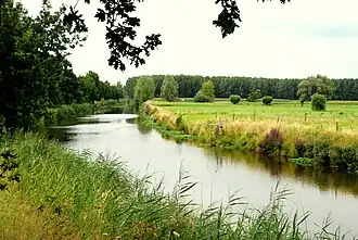De Kalkenvaart in de Kalkense Meersen