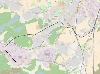 Spoorlijn Kalscheuren - Ville op de kaart