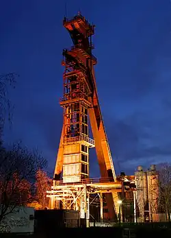 Mijnschacht Grillo 1 van voormalige Monopol-mijn