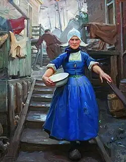 Poseren op het Spieringpad, Volendam