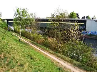 Brug bij Rückmarsdorf over de Saale-Leipzig-Kanaal