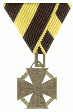 Het Oostenrijkse Kanonnenkruis uit 1814.