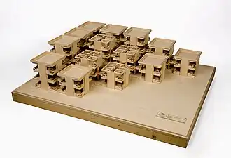 Maquette van het Kantoorgebouw 'Centraal Beheer'