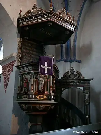 Kansel (1644) in deze kerk