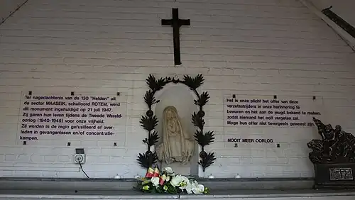 Interieur van de kapel van de Weerstand