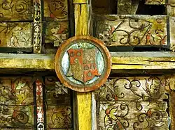 Wapenschild van de familie de Baillet van Neerlinter (plafond herenkapel Sint-Joris)