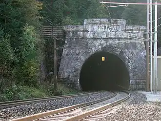 Noordportaal aan de Oostenrijkse kant van de tunnel