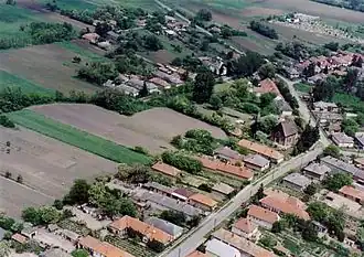 Luchtfoto van Karcsa