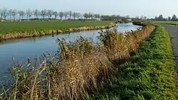 Boterdiep langs het jaagpad tussen Onderdendam en Fraamklap