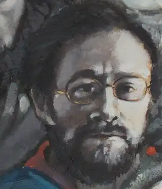 Detail 'All together' Willy Bosschem Deelnemende kunstenaars expo 'James Ensor' 1985