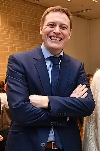 Van Eetveld tijdens een ondernemersdag in Vilvoorde