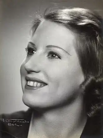 Karen-Marie Flagstad omstreeks 1935