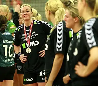Aalborg DH speler Karen Brødsgaard in 2009