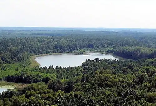 Kleiner Zillmannsee, gezien van de Käflingsbergturm