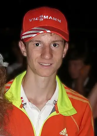 Karl Geiger in 2013 in de wedstrijd te Wisla