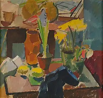 Nature morte Stilleven - Ca. 1918 Olieverf op doek. 68,5 × 52&nbsp;cm. -