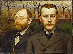 Dubbelportret van Heinrich Pallmann en Heinrich Weizsäcker (1893-1894)