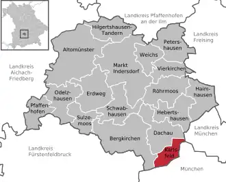 Kaart van Karlsfeld