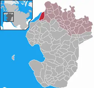 Kaart van Karolinenkoog