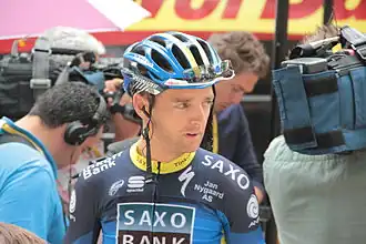 Kroon voor de start van de 18e etappe van de Ronde van Frankrijk 2012.