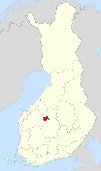 Kaart met de locatie van Karstula