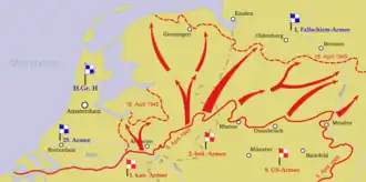 Heeresgruppe H in april 1945