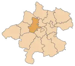Ligging van het district Grieskirchen in de deelstaat Opper-Oostenrijk