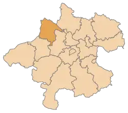 Ligging van het district Schärding in de deelstaat Opper-Oostenrijk