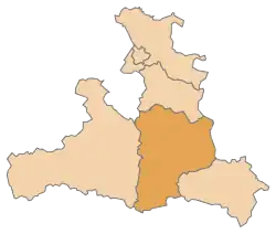 Ligging van het district St. Johann im Pongau in de Oostenrijkse deelstaat Salzburg